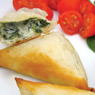 C1022-Spanakopita with Spinach & Grecian Feta in a Phyllo Triangle – Favorite (1)